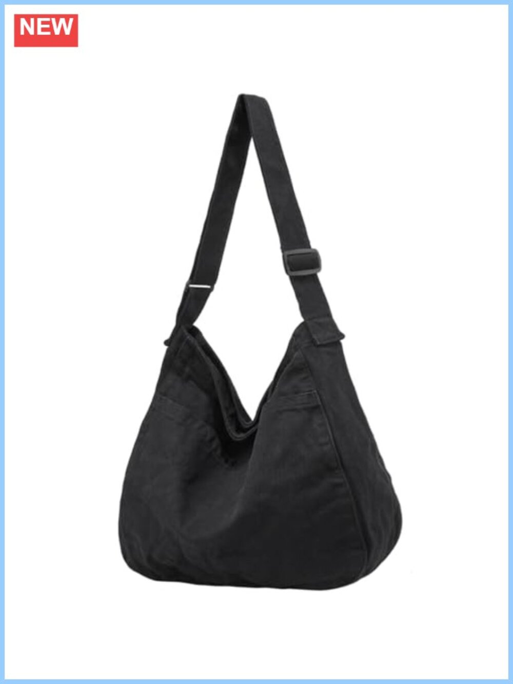 Canvas Tote Bag Hobo Crossbody Shoulder Bag Large Purse Messenger Travel Work